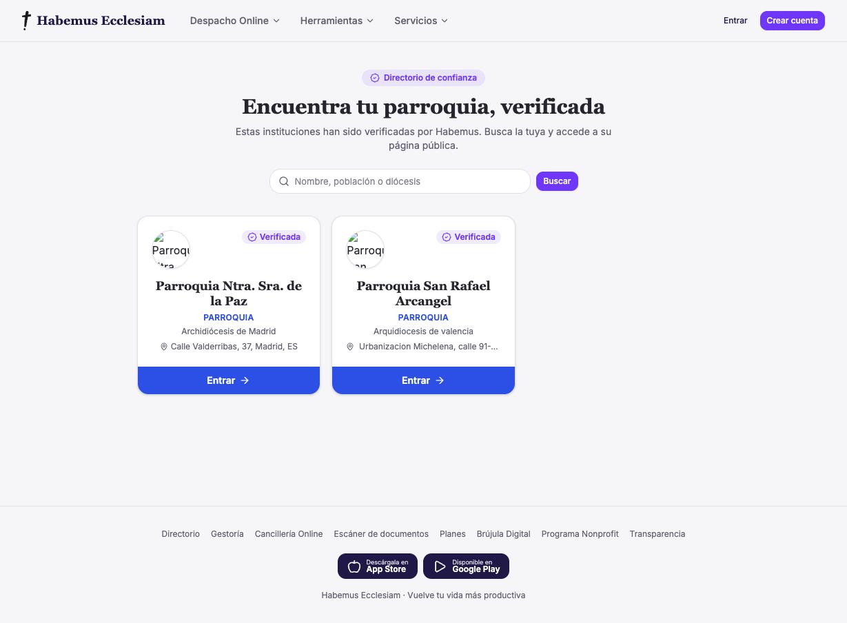 Portal · Directorio público